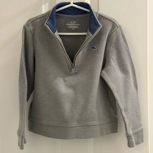 Vineyard Vines - Boys Gray Quarter Zip - Little Boys Size 5